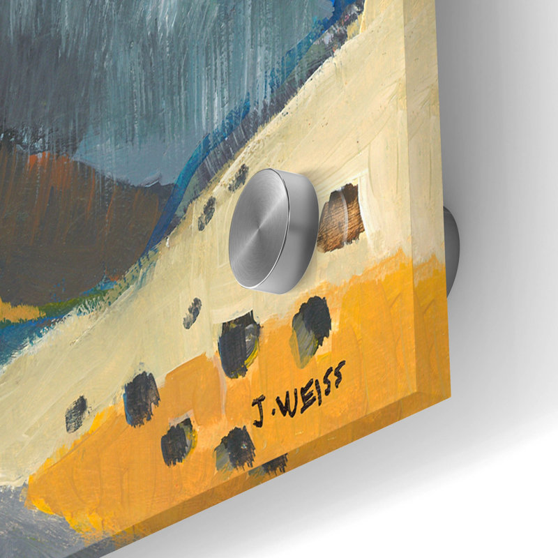 «Carmel Central Coast» par Jan Weiss, art mural en verre acrylique, H 24 po x l 36 po x P 0,2 po