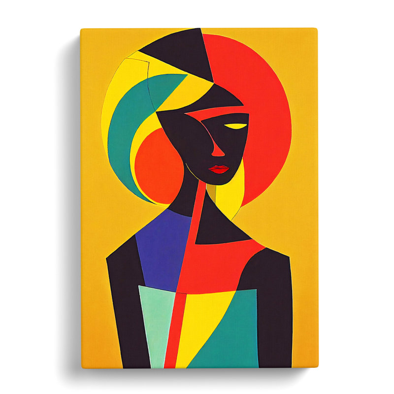 African Woman In Abstract - Wrapped Canvas, 76cm H x 50cm W x 3cm D