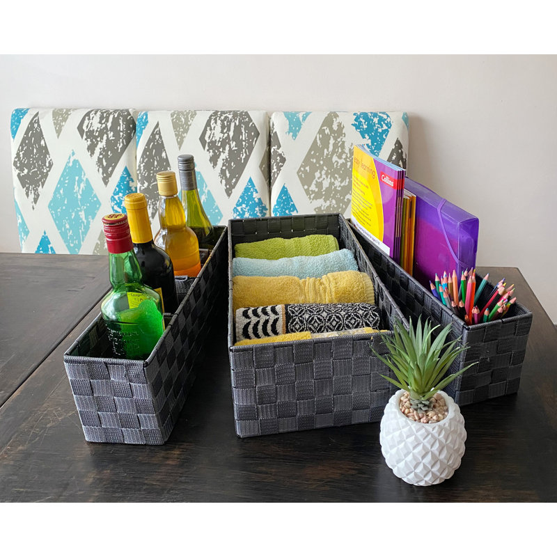 Rebrilliant Decorative Bin, Grey