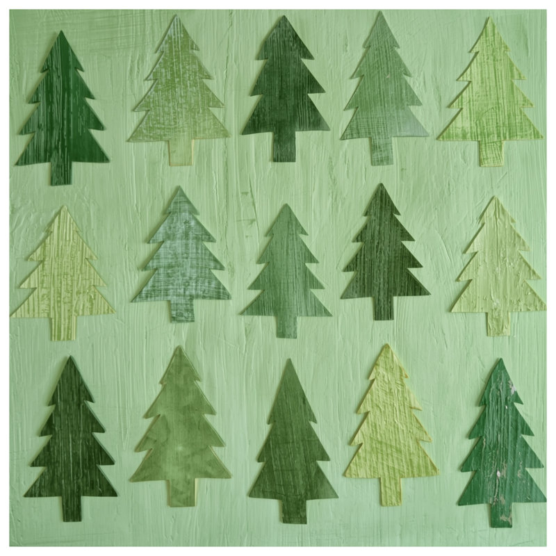 Tapis de bain Green Tree Silhouettes, L 24 po x L 17 po