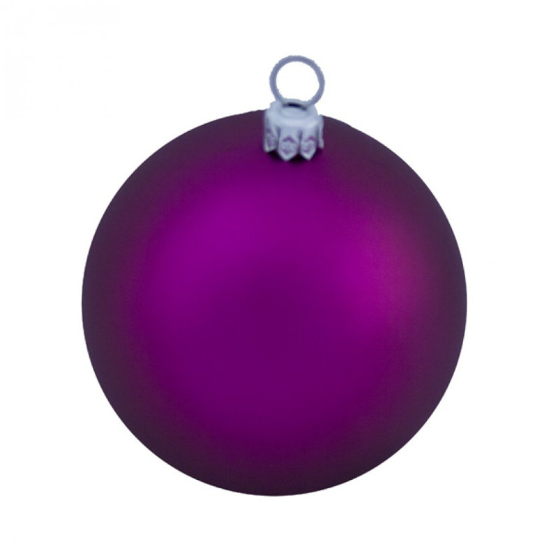 8cm Ball Ornament, Cerise Pink Satin