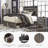 Drystan Slat Headboard Design Bed with Drawers-108316423
