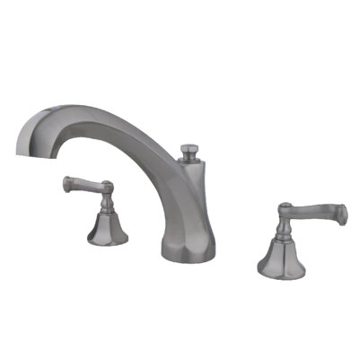 Kingston Brass Two-Handle 3-Hole Deck Mount Roman Tub Faucet
