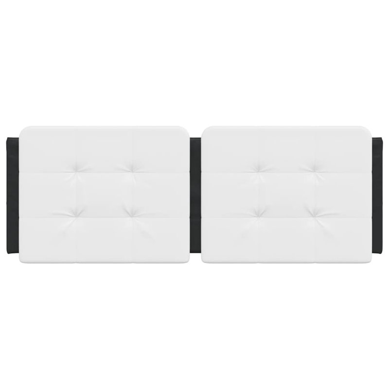vidaXL Headboard Cushion White and black, Black/White, Full