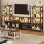89cm H x 80cm W Metal Bookcase