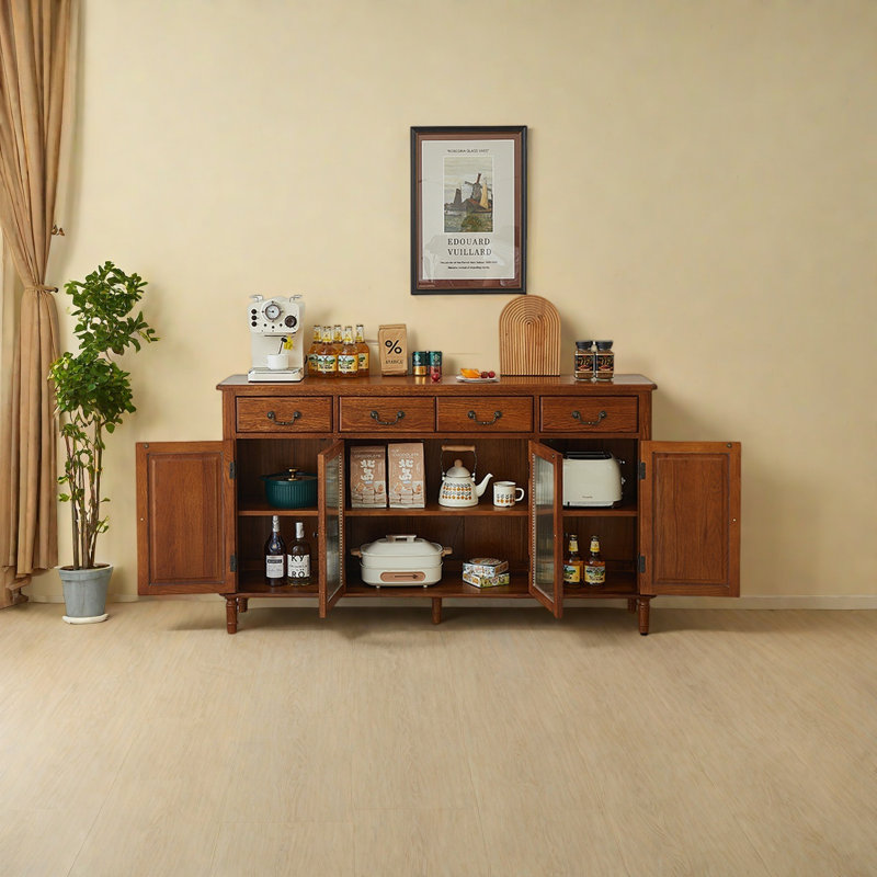 Solid wood dining cabinet