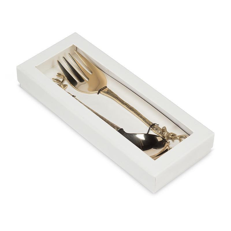 Couverts à salade Stag Head