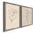 Toile avec cadre gris