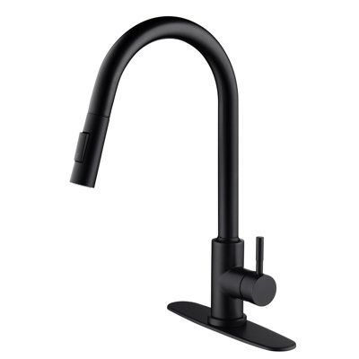 Matte Black Stainless Steel Touch Kitchen Faucet Pull Down . 360-Degree Rotatable Nozzle For Intensive Sink Cleaning. Corrosion Resistance And Rust Prevention. Simple Handle To Regulate Water