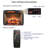 Infrared Quartz Heater Fireplace Insert - 23" Woodlog Version With Brick Design. 1500W Heat Output. 5000 /H. Realistic Flame. 4 Brightness Options. /Ul Approved. Double Features. Energy Efficient.