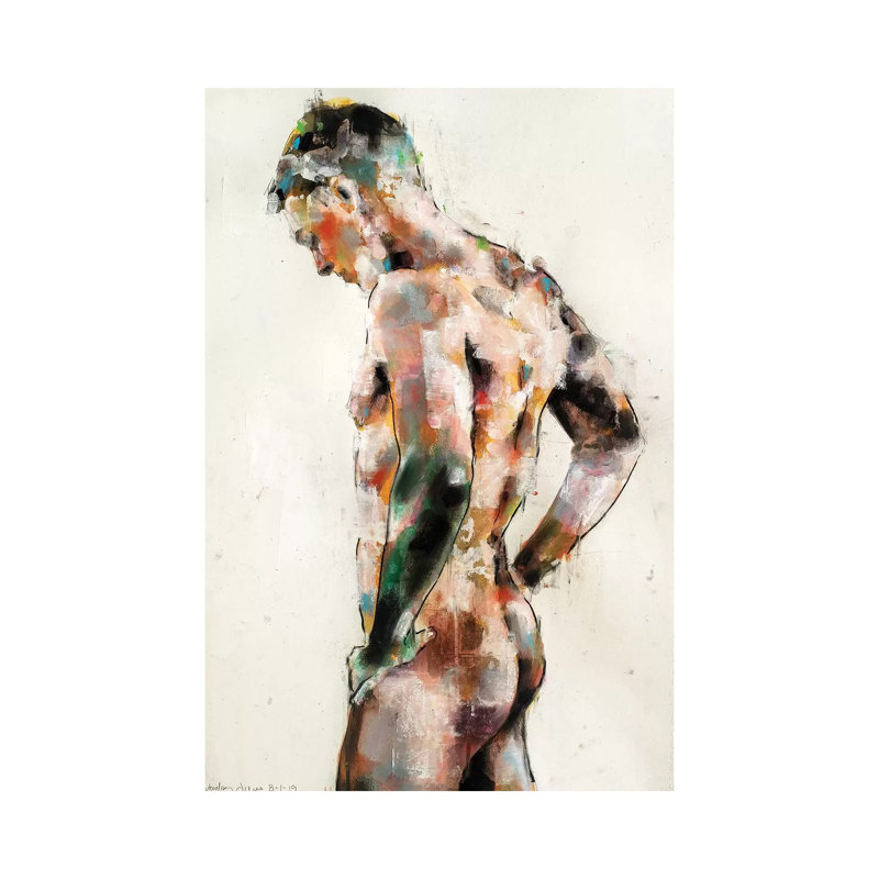 Male Figure 8-1-19 by Thomas Donaldson - Wrapped Canvas Painting, 30.48 cm H x 45.72 cm W