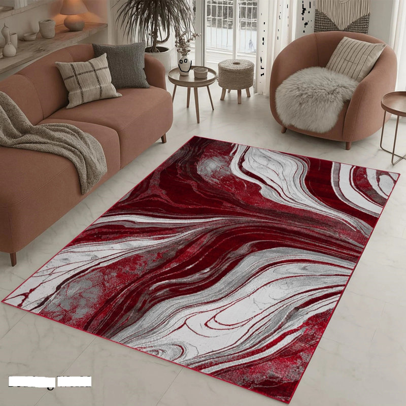 Abstract Area Rug, Rectangle 200 x 290 cm