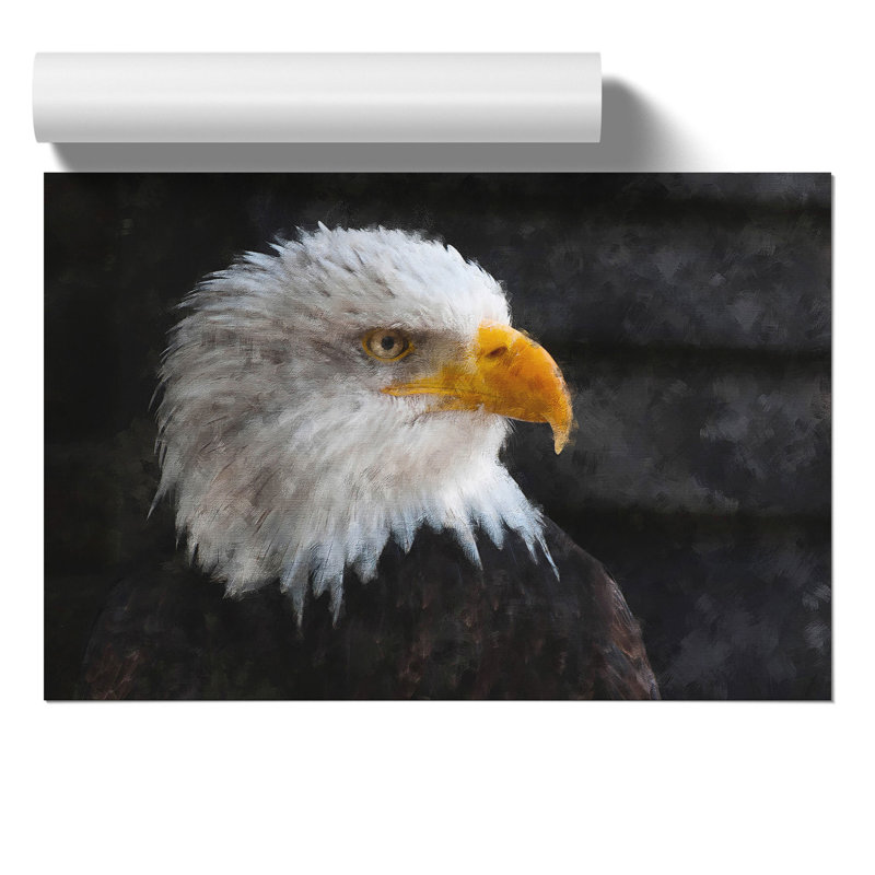 Bald Eagle Painting - Frameless Print, 21cm H x 30cm W x 0.1cm D