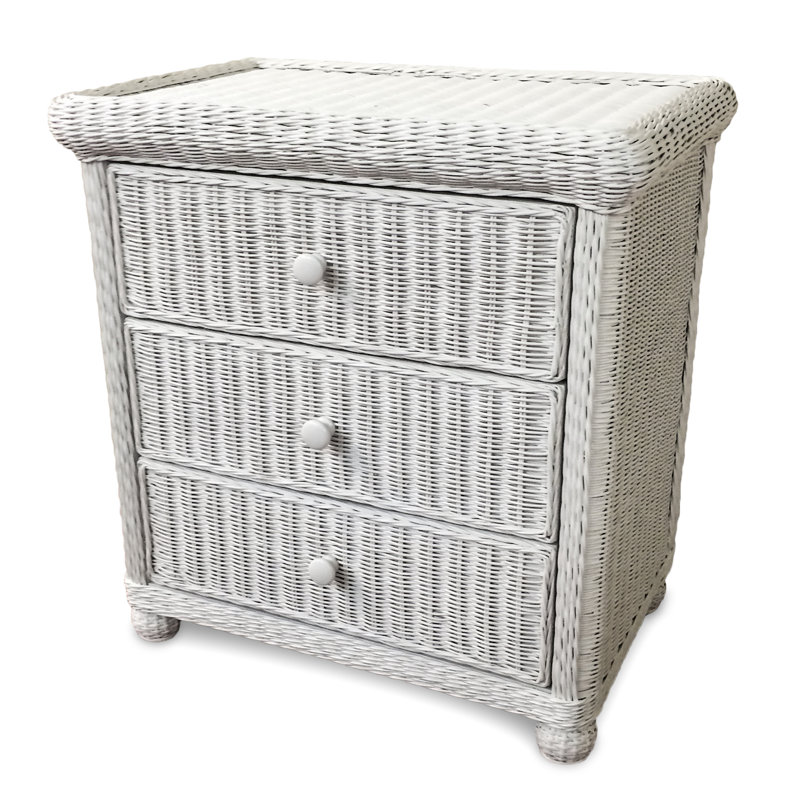 Commode 3 tiroirs Watkins, Blanc
