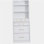 Armoire de cuisine moderne de 83,7 pouces de hauteur TopMAX, armoire de cuisine murale autoportante avec plateau en marbre artificiel, armoire de présentation avec 5 tiroirs de rangement et tablettes réglables, blanc