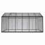 Serre de plain-pied, serre en polycarbonate avec double porte affleurante pour véranda, jardin, cour arrière