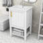 Armoire de meuble-lavabo avec lavabo, porte, étagère et tablette Ovid-926572514