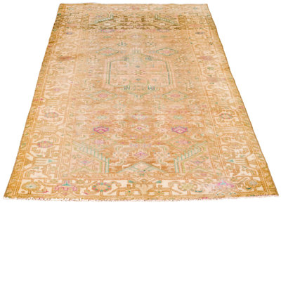 One-of-a-Kind 3'8" X 6'3" 1990s Wool Area Rug in