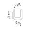 Wall lamp INEZ white-119813000