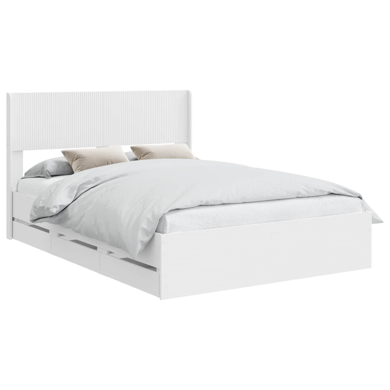 Bed, European Kingsize (160 x 200 cm), White