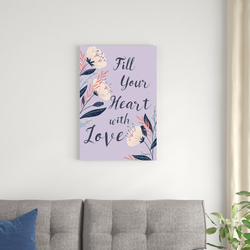 Floral moderne II lilas, H 30 po x l 20 po