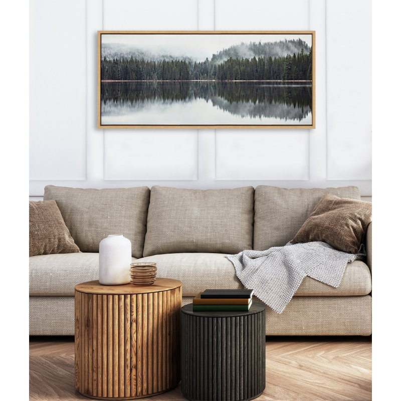 «Still Reflection» par Emiko et Mark Franzen, reproduction d'art sur toile encadrée, Jaune