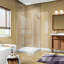 Cabine de douche carrée pliante sans cadre de 36 po x P 36 po x H 72 po avec verre trempé transparent de 1/4 po
