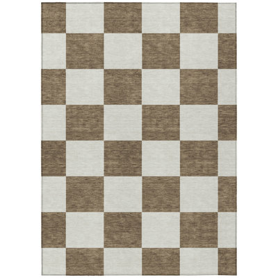 Machine Washable Indoor/Outdoor Micelotta ACN2345 Geometric Rug