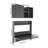 Wall Mounted Solid Wooden Rectangular Bookshelf Folding Down Laptop Writing Desk Log Color-34383078