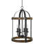 Lustre cylindrique de style lanterne à 4 lumières Dietgard