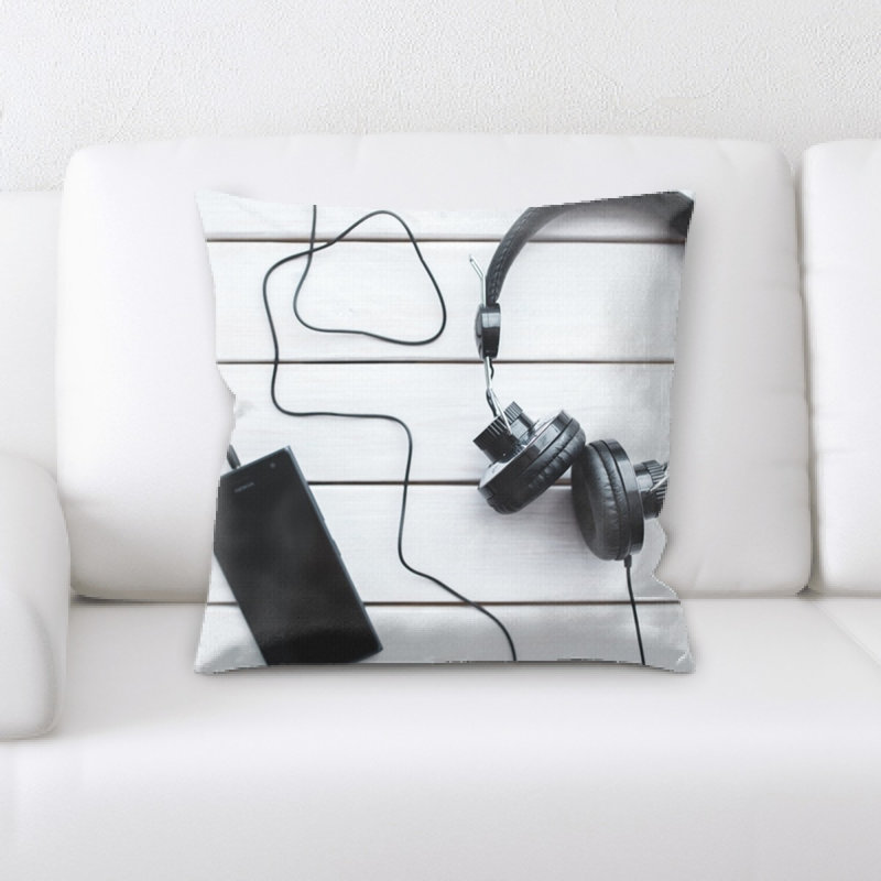 Microsuede Reversible Throw Pillow