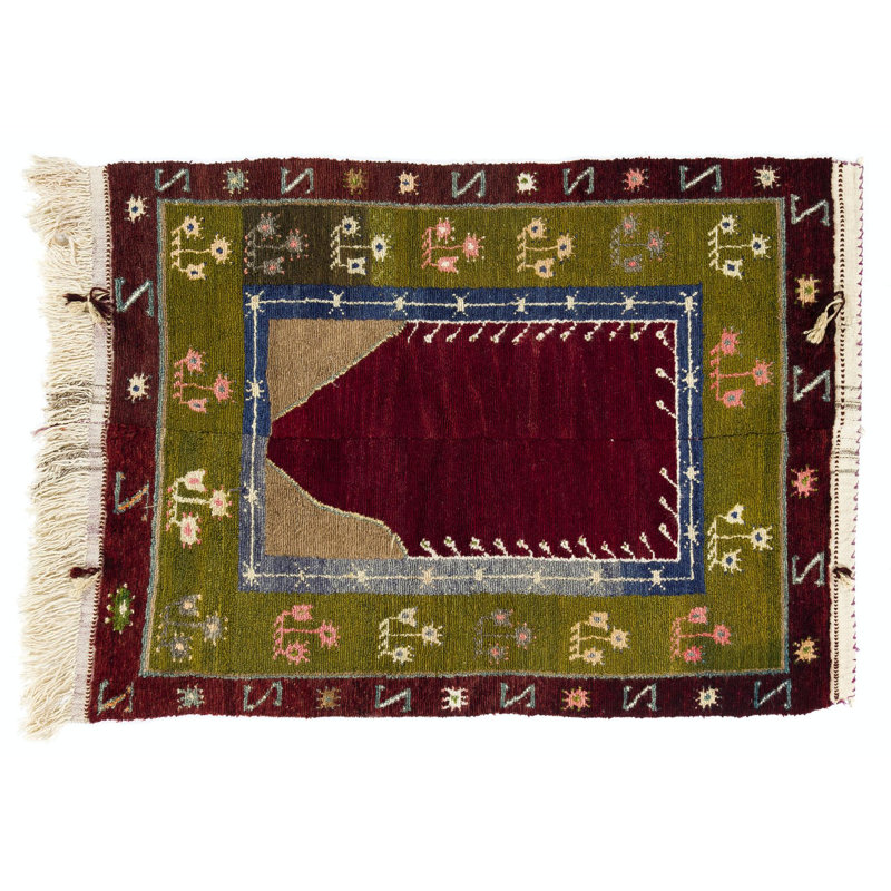 Tapis rétro fait main Tulu