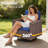 7-Piece Outdoor Wicker Conversation Set with Sofa, Swivel Chairs and Ottomans-202800404