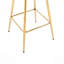 Ensemble de 26 tabourets de bar 26 po avec repose-pieds chromé et base en velours + tabouret de bar simple Golden Leg-1669141241-1669141243