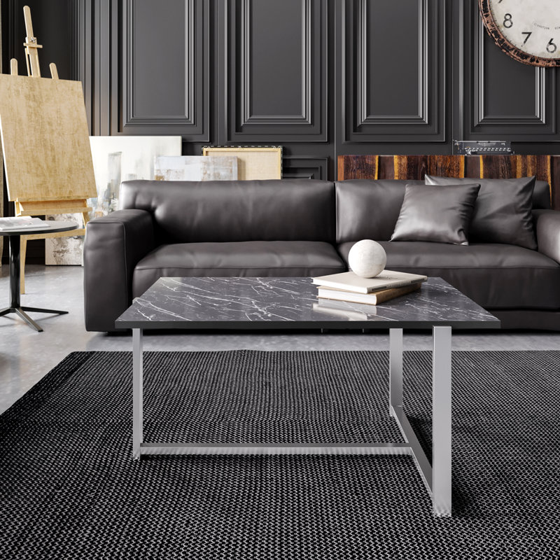 Table basse 3 pieds Ceyara, Bendire / chrome