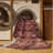 Machine Washable Overdyed Brown Area Rug-1131037816