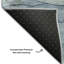 Tapis bleu Cerrito AMF512 lavable à la machine de qualité supérieure-103831272