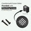 Grille ronde en fonte d'aluminium de 2 po Achtek (3 1/2 po au total) thermolaquée-102352989-107205680