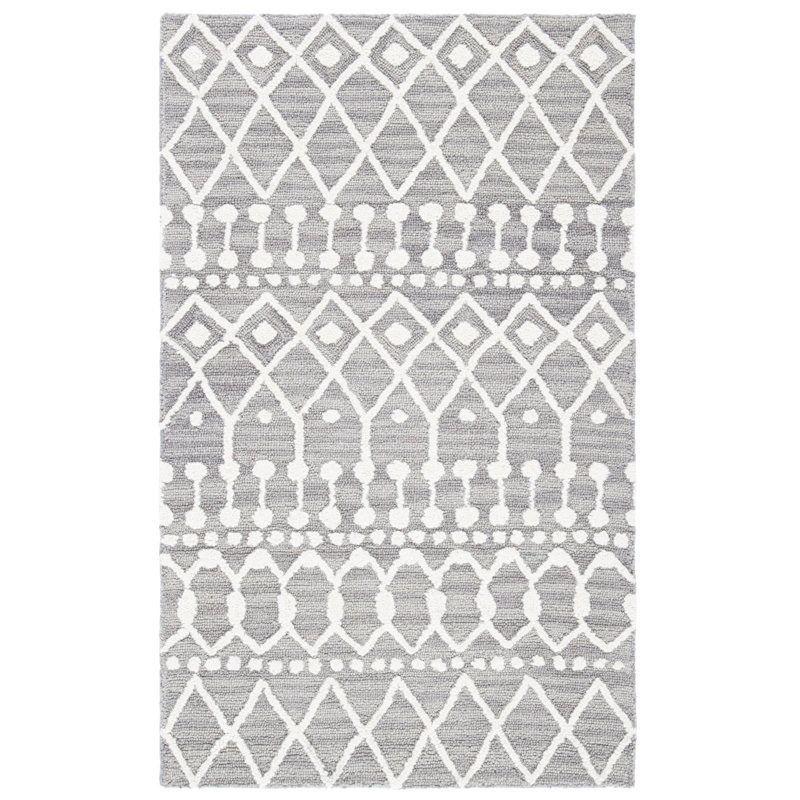 Brylee Hand Tufted Wool Southwestern Rug, Rectangle 2' x 3'