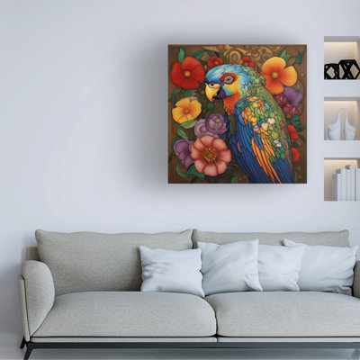 Tina Lavoie Shangri-La Parrot Canvas Art