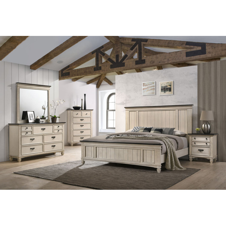 Laurel Foundry Modern Farmhouse Withyditch Wood Bedroom Set With