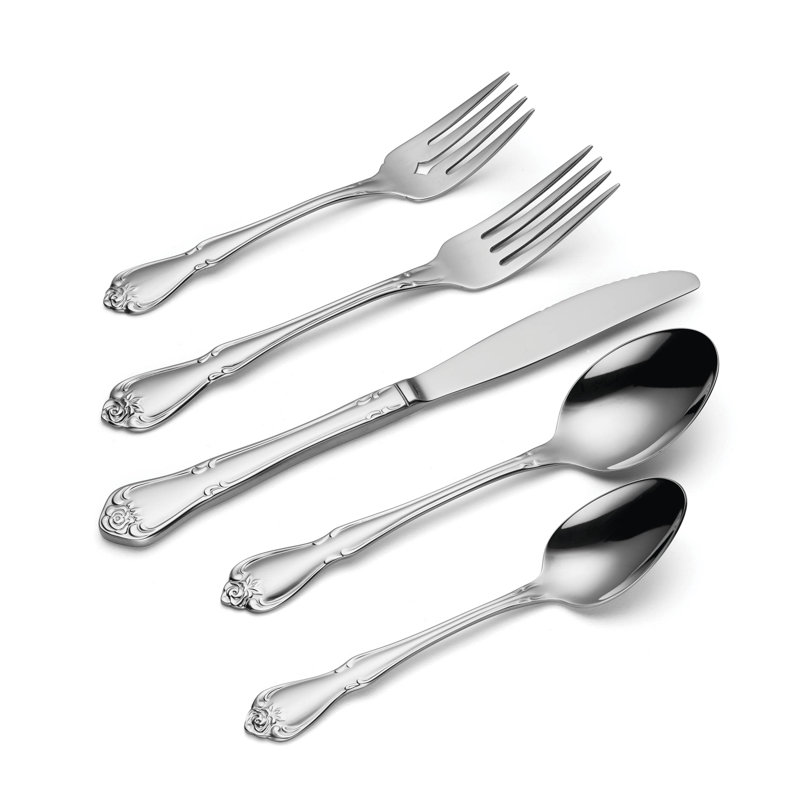 True Rose 20 Piece Everyday Flatware Set