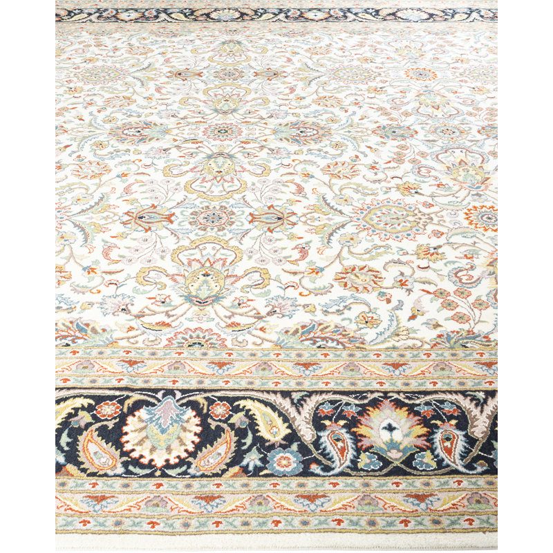 Classic One-of-a-Kind 9'2" X 12'7" Hand Knotted Area Rug