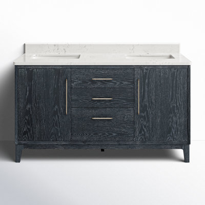 Langosta 60'' Free Standing Double Bathroom Vanity with Top
