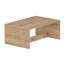 Table basse moderne en chêne saphir 35,4 x 16,3 x 24,2 pouces | 100% panneau de particules enduit de mélamine, épaisseur: 0,7 pouce | Conception élégante pour le salon et le bureau, durable et facile à nettoyer-198360244-198360252
