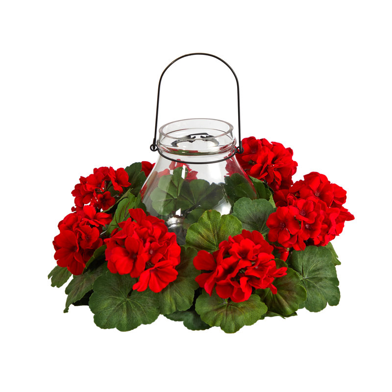 16 po Candélabre artificiel en géranium