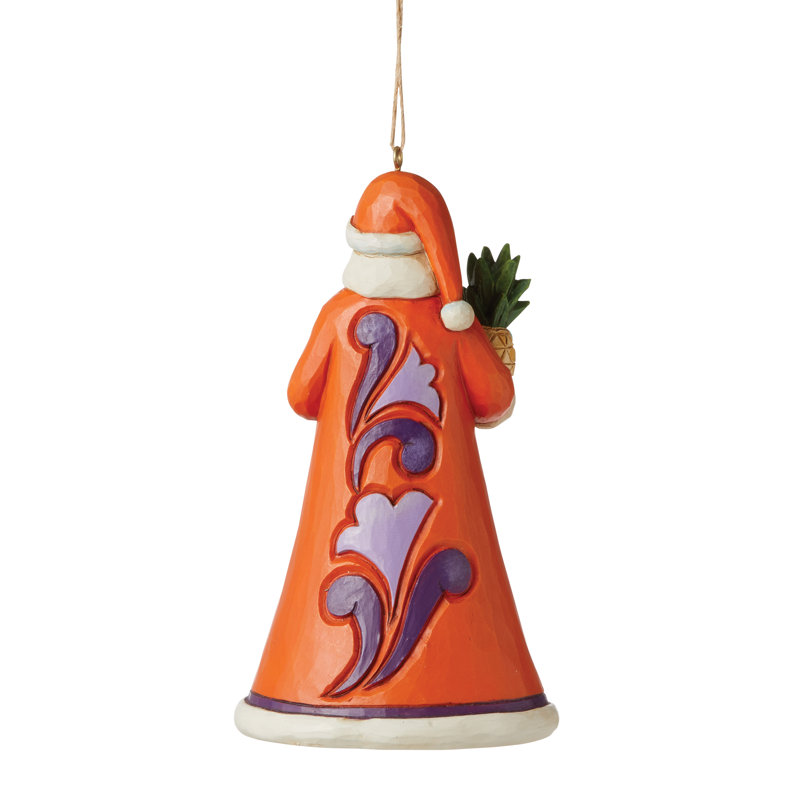 Décoration de Noël suspendue orange Santa Jim