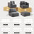 Brigitte Corduroy Upholstered Sectional 6-Piece Modular Sofa Set-1331712951