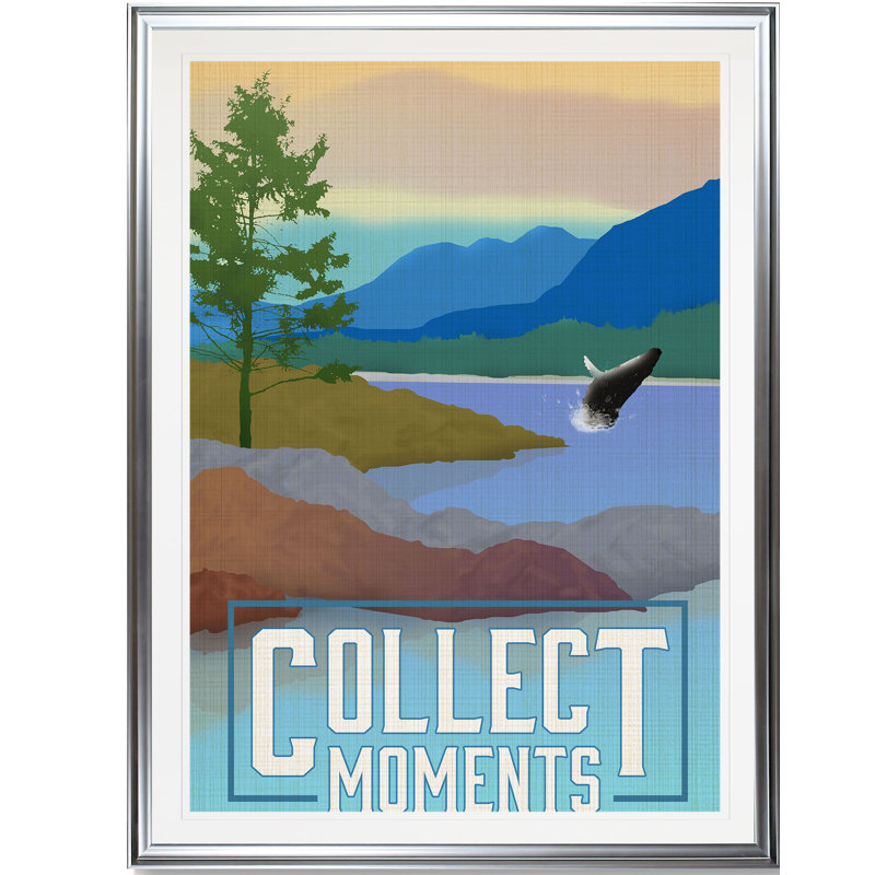 «Collect Moments», reproduction, H 24 po x l 20 po x 1,5 po, Cadre argenté