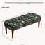 Fauteuil de style européen avec banquette capitonnée à motifs floraux et pieds en bois tourné, vert-1389082875